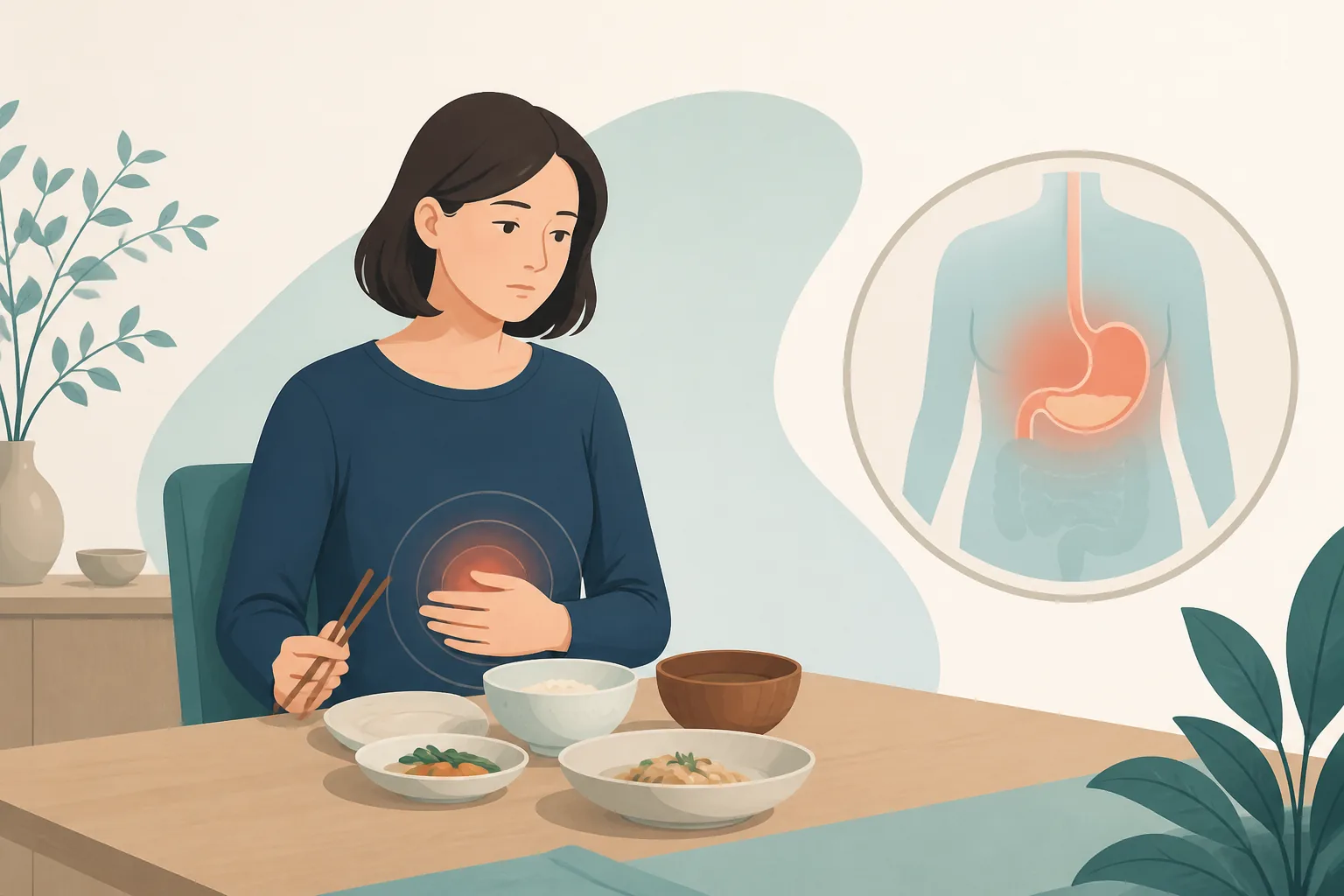 강서구에서 식후 더부룩함과 조기 포만감이 계속되면 진료가 필요할까요?