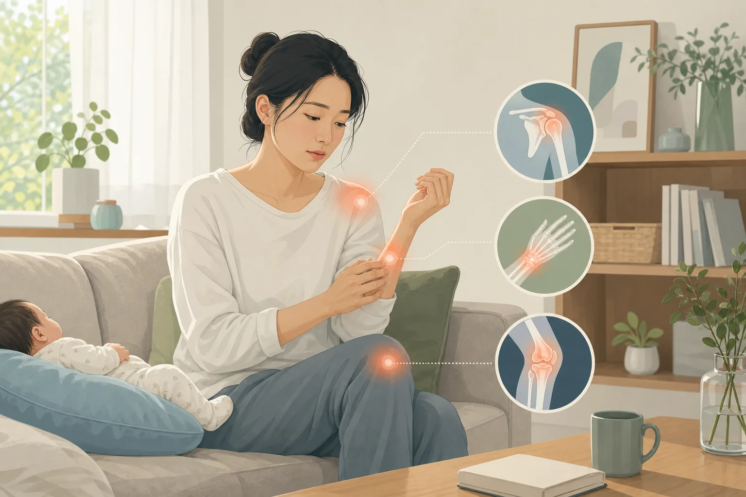 출산 후 관절 통증과 피로가 지속되면 진료가 필요할까요?