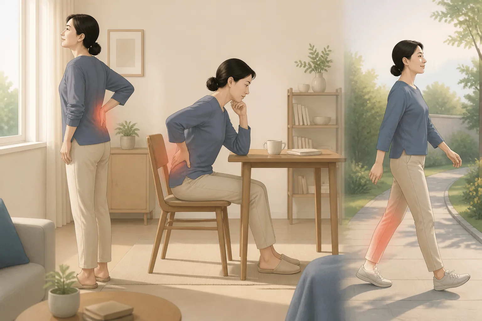 강서구 허리 통증 건강정보 일러스트 상세 도해