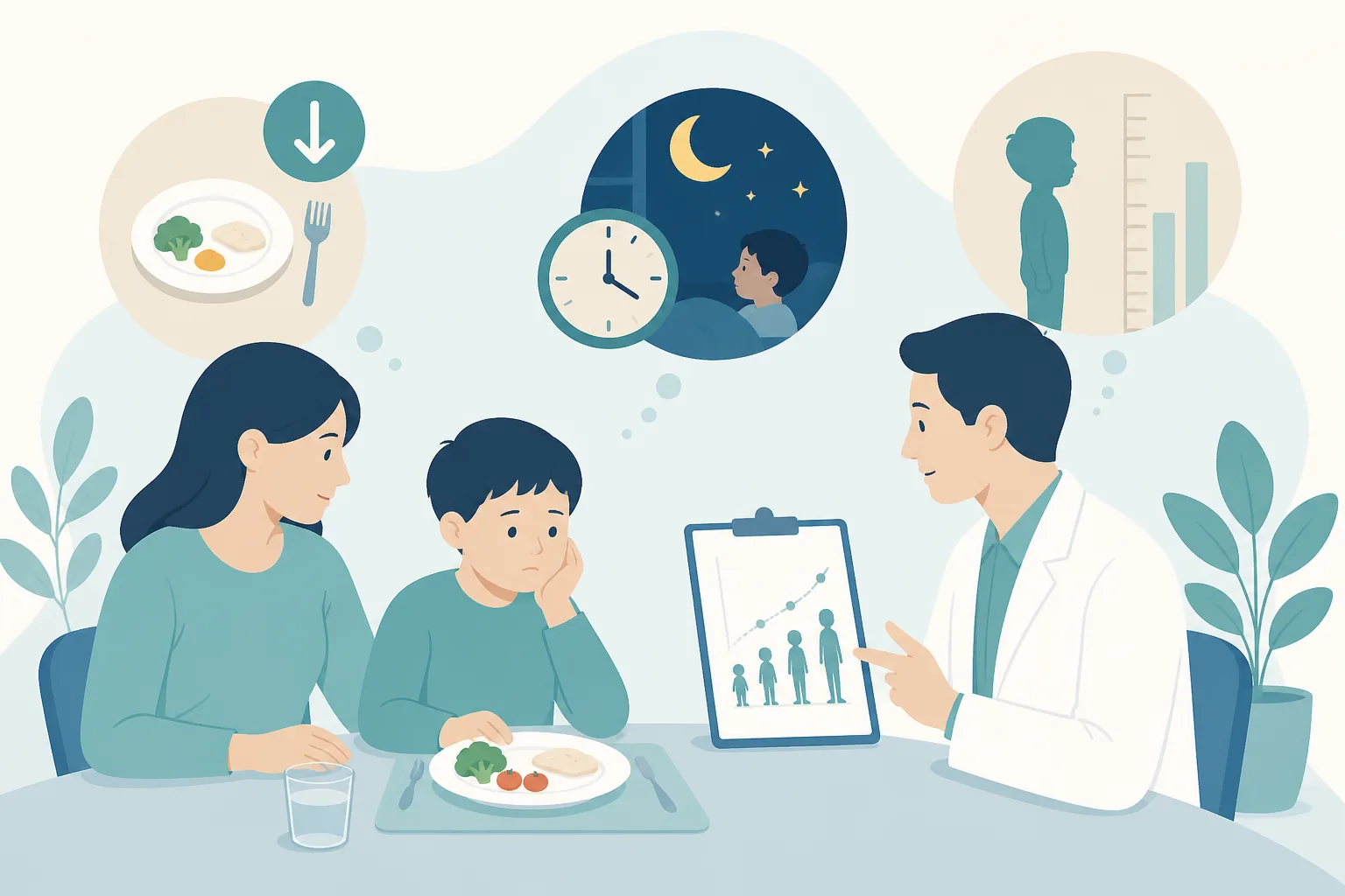 소아성장 건강정보 일러스트