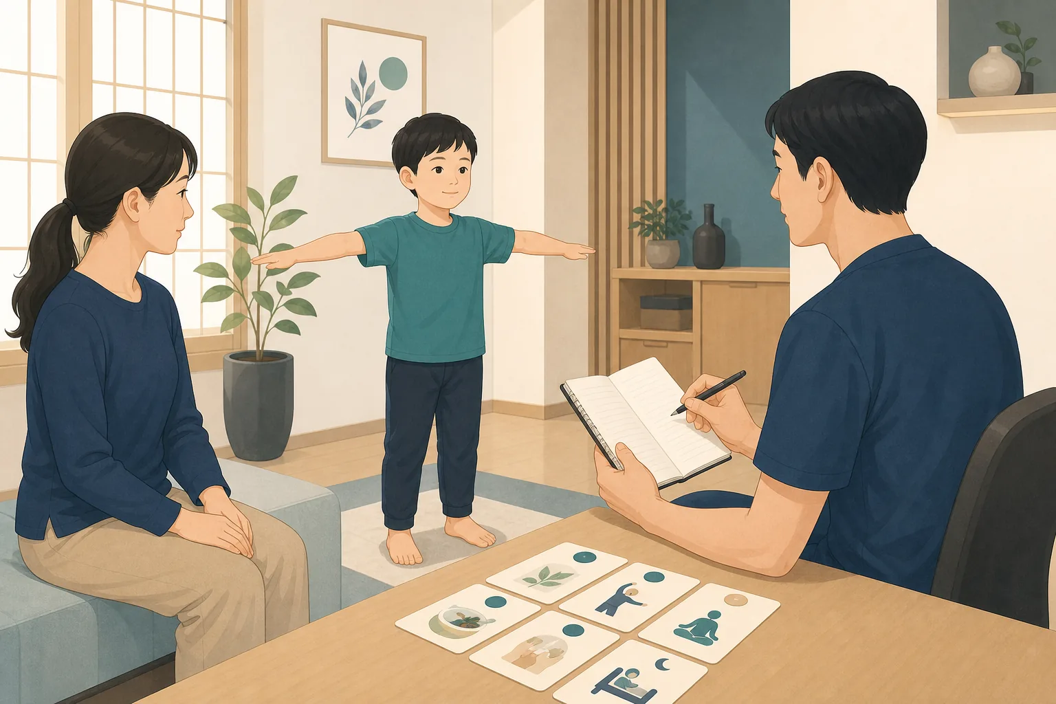 소아성장 건강정보 일러스트 한의학적 진료 계획