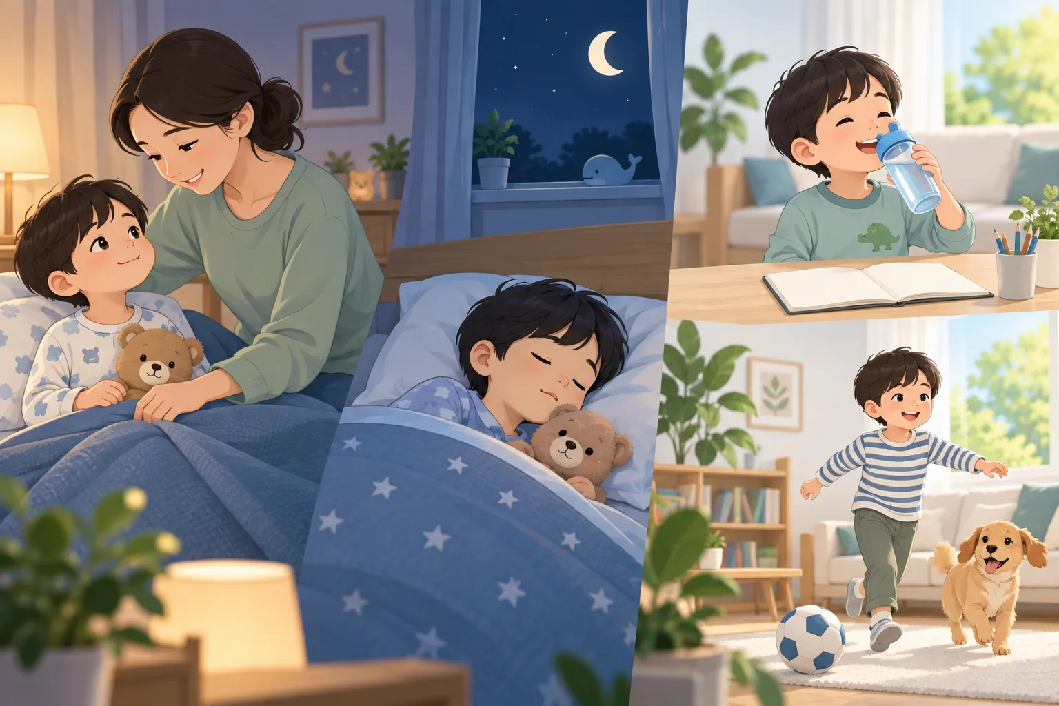 소아 코골이 건강정보 일러스트 생활 관리