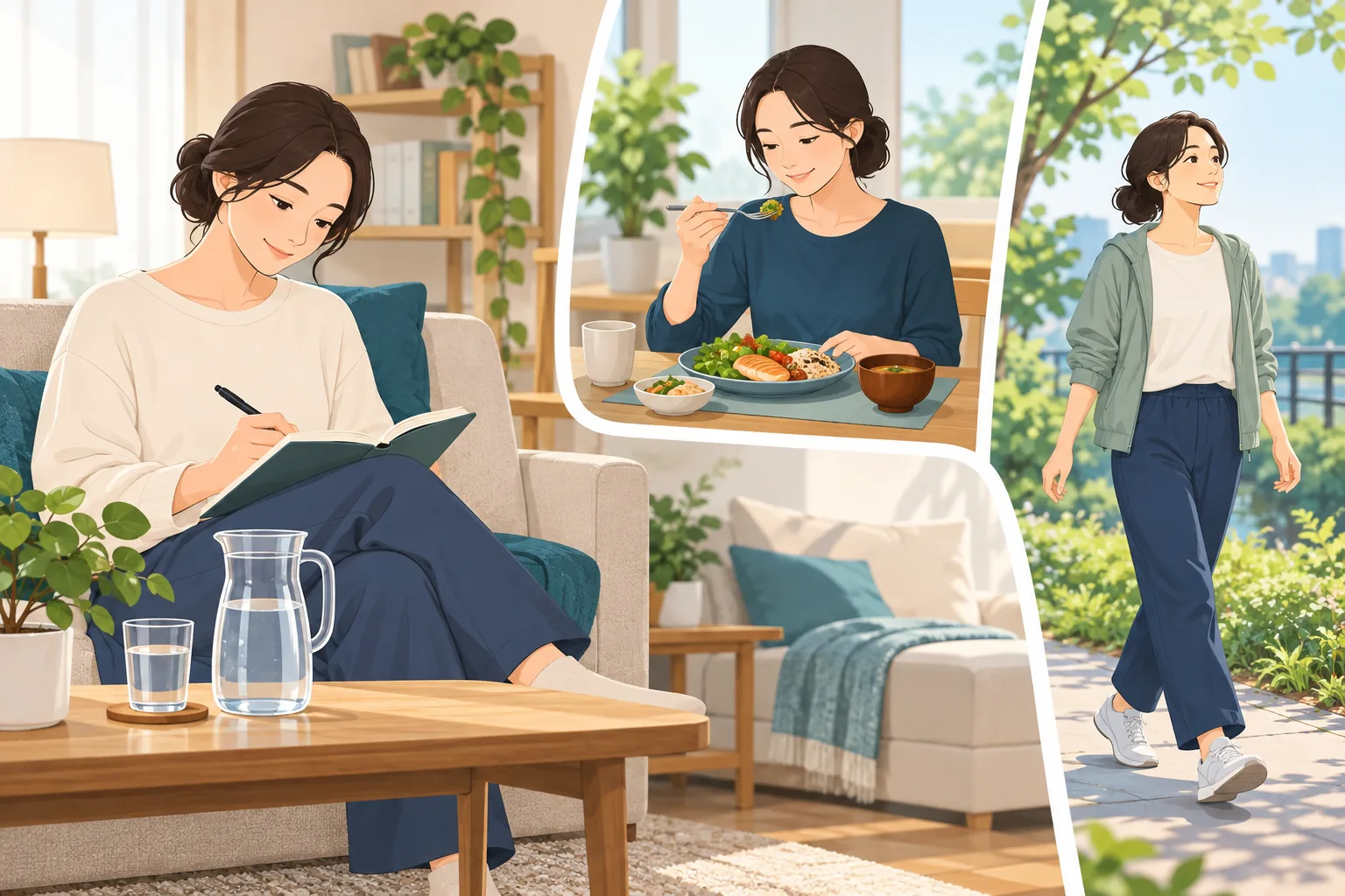 배변 횟수 변화 건강정보 일러스트 생활 관리