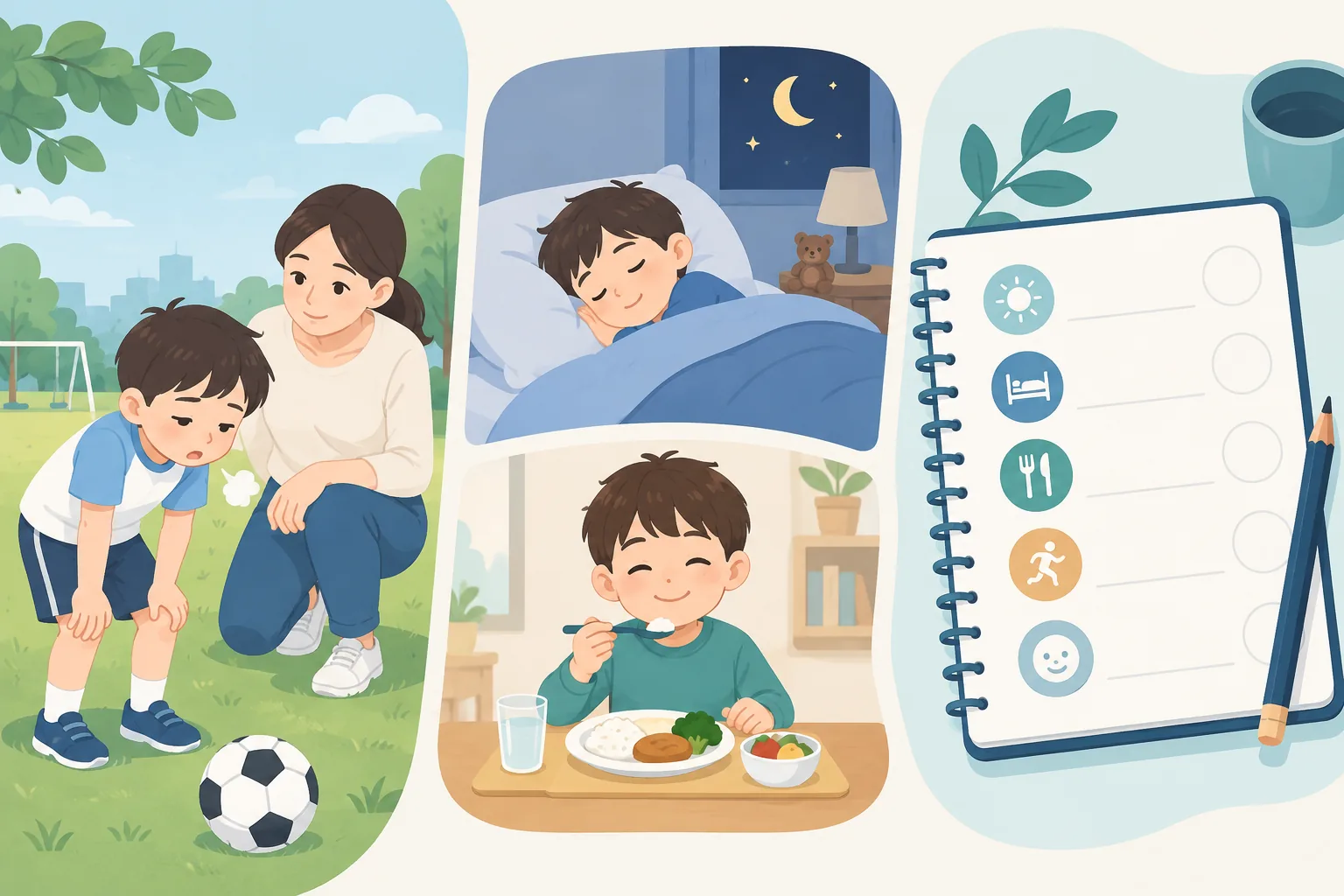 소아성장 건강정보 일러스트 상세 도해