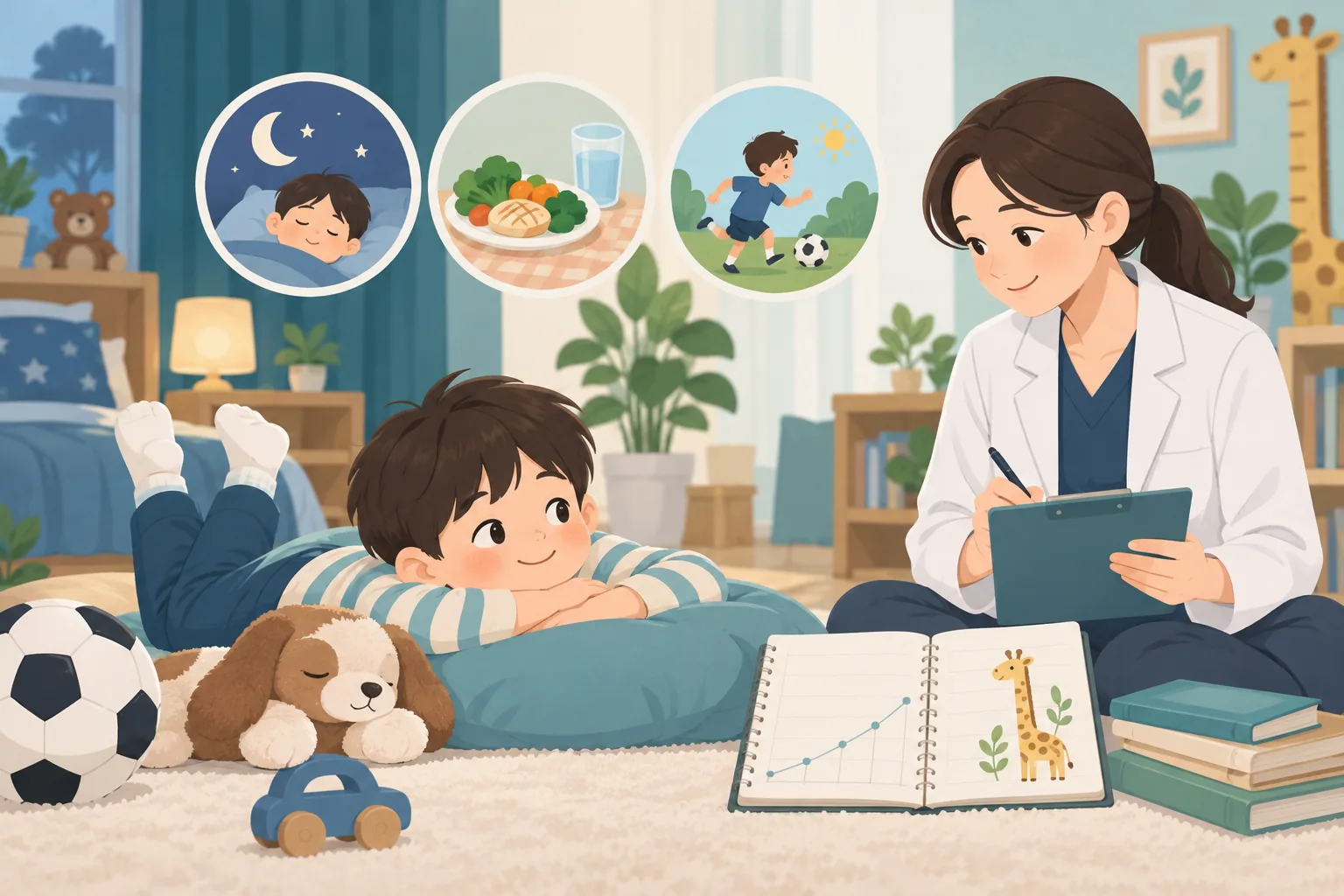 소아성장 건강정보 일러스트